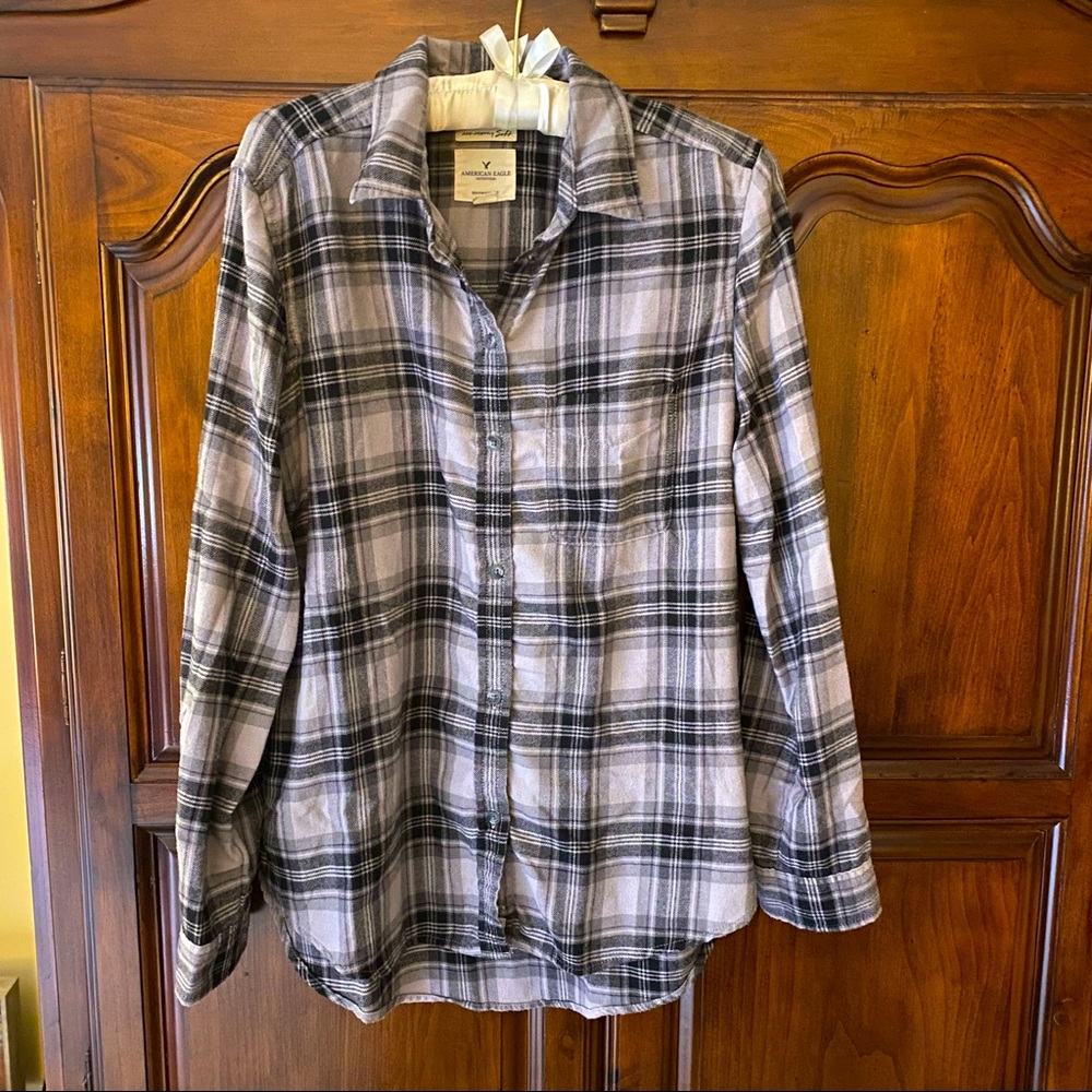 American Eagle Super Soft Boyfriend Flannel